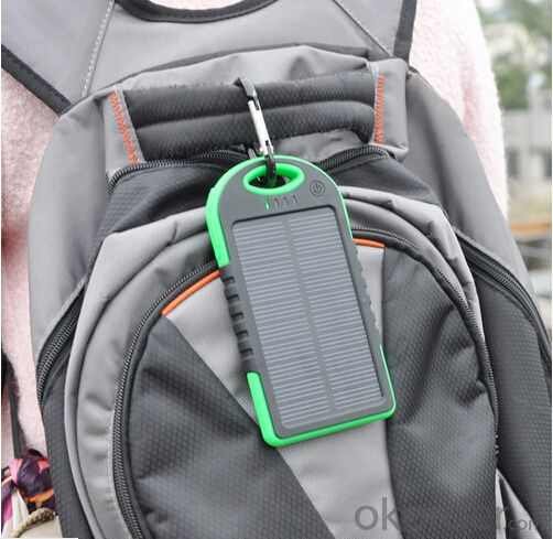 Solar Power Bank 5000mAh Waterproof  for Mobile Phone and Tablet System 1