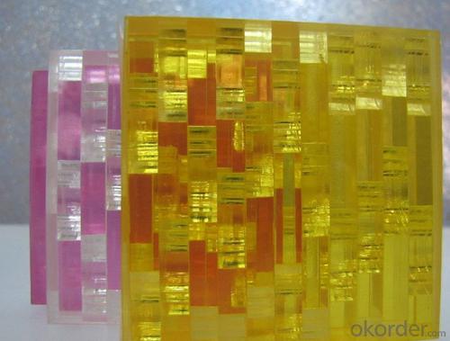 Crystal Plastic Panel with variety of colors and Design System 1