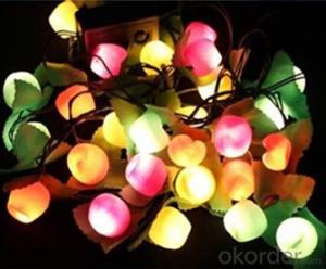 Cotton Ball String Lights Led Holiday Lights For Home Decoration
