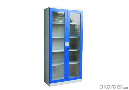 Metal Locker Office Furniture Steel Cabinet School Glass Locker Double Door System 1