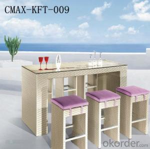 Leisure Ways Outdoor Rattan Bar Set CMAX-KFT-010