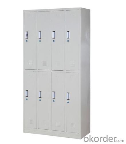 Metal Locker Office Furniture Double Door with Drawer  Steel Cabinet System 1