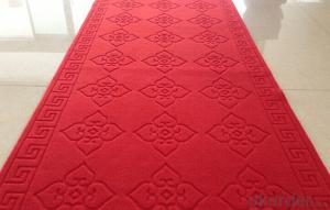 Non woven punched velour jacquard carpet System 1