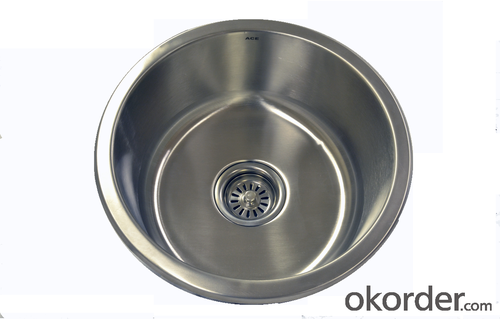 Round Sink 410mm Diameter Stainless Steel Sink For Your Kitchen/Bathroom System 1