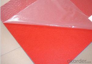 plain exhibition carpet with protective film System 1
