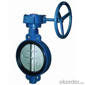 Ductile Iron wafer butterfly valves DN350 System 1