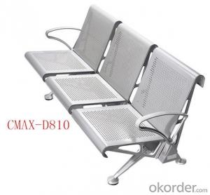 3- Seater Modern Stainless steel Waiting Chair design CMAX-D810