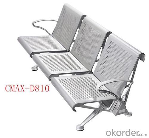 3- Seater Modern Stainless steel Waiting Chair design CMAX-D810 System 1