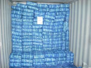 Blue and orange PE tarpaulin plastic sheet Truck cover tarps System 1