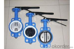 Ductile Iron wafer butterfly valves DN450