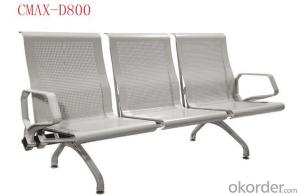 3- Seater Modern Stainless steel Waiting Chair design CMAX-D800 System 1