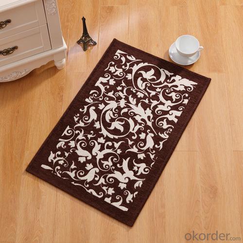 Custom Design Chenille Polyester Jacquard Door Mat System 1