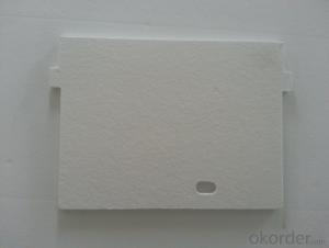 Water heater ceramic fiber board for insulating