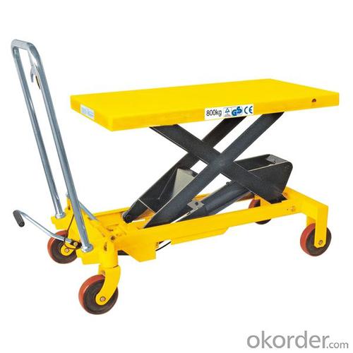 Manual SCISSOR LIFT PALLET TRUCK HIGH LIFT TRUCK System 1