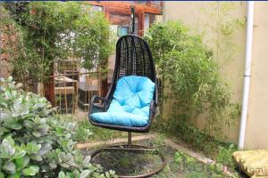 New Design White / Black Outdoor Garden Hanging Rattan Chair System 1
