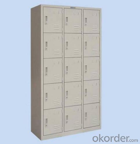 Metal Locker  Glass Locker Double Door Office Furniture Steel Cabinet School System 1