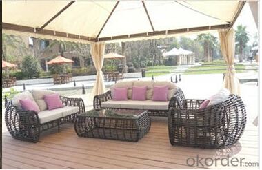 Aluminium Cane Rattan Garden Outdoor Salon Furniture Set System 1