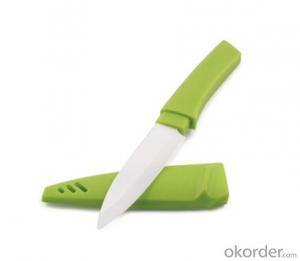 Art no. HT-TS1005 Ceramic knife set with acrylic stand
