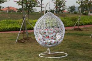 Anit-UVPE Rattan Egg Swing Chair For Outdoor