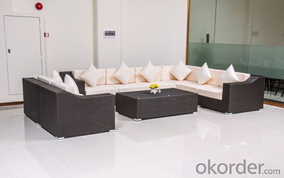 Outdoor Patio Sofa Set Furniture with Hand-made Rattan System 1