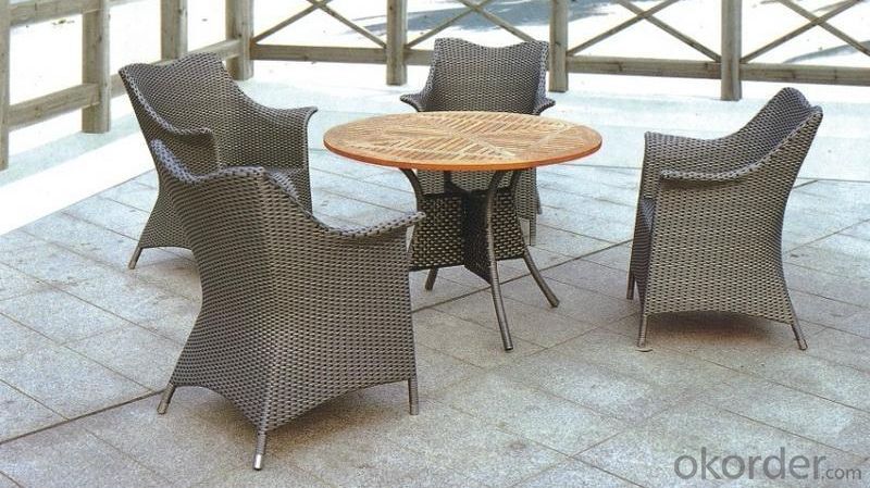 Aluminum PE Wicker Rattan Outdoor Furniture Table Set System 1