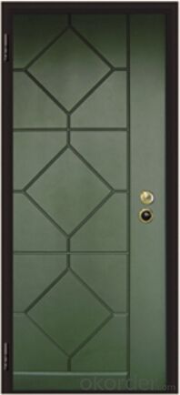 Italian Armored Entry Style Steel Wooden Door