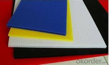 Extruded Polypropylene Corrugated Sheet with different colors