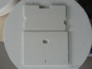 Ceramic insulating board used for hot water heater