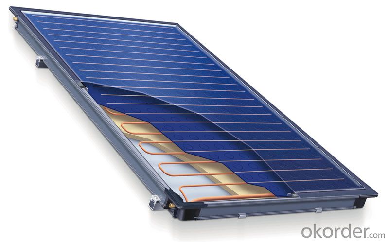 PHNIX flat plate solar thermal collectors with Germany absorber System 1