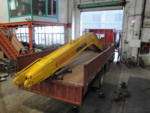 Two-section long-reach boom excavtor long rech boom and arm System 1