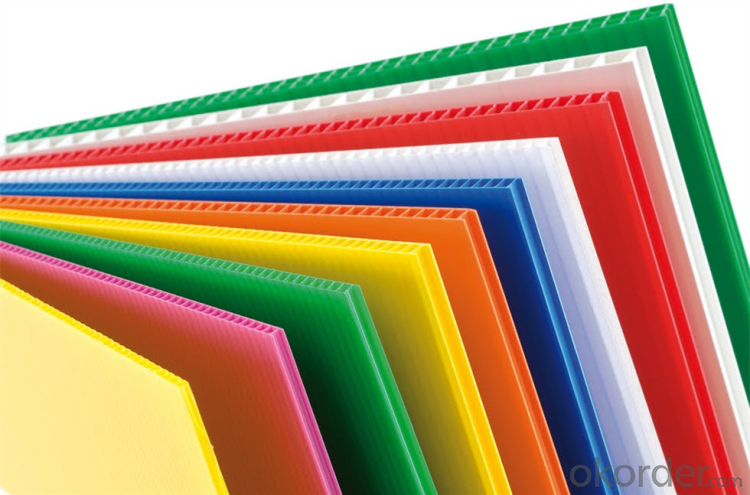 Anti-static PP Hollow Sheet with diffferent thickness and colors System 1
