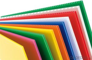 Anti-static PP Hollow Sheet with diffferent thickness and colors