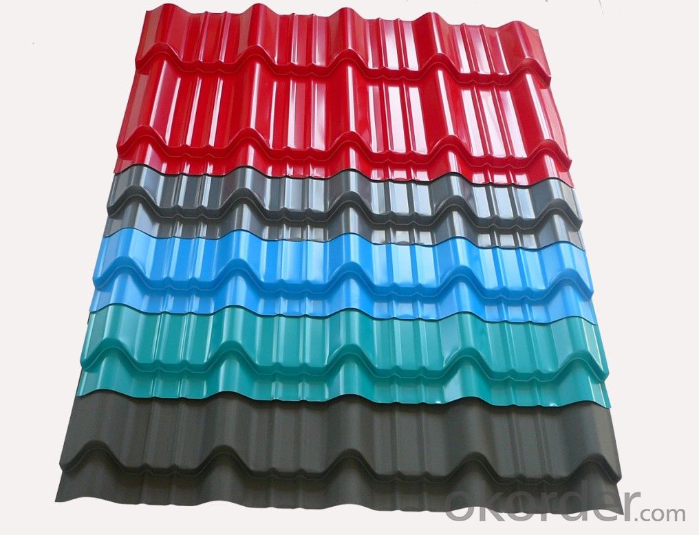stone chips coated steel tile /guangzhou building material /metal roofing price