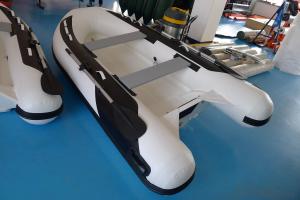 Inflatable RIB Boat for Fishing with Fiberglass Floor
