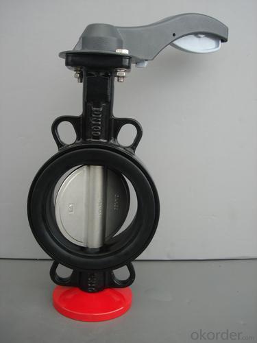 Butterfly Valve GGG50 Ductile Iron Wafer Hand lever System 1