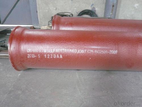 Ductile Iron Pipes & Factory Prices C25 EN545/EN598/ISO2531 DN300 System 1