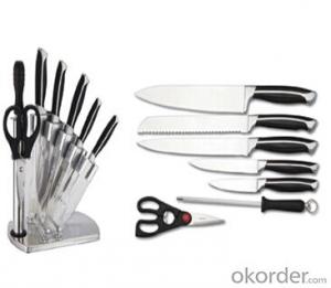 Art no. BLB5 Stainless steel knife set for kitchen