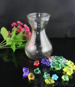 Clear empty glass hyacinth vase wholesale High quality glass vase