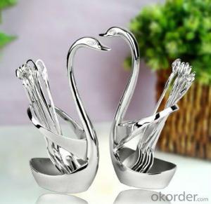 Stainless Steel Creative Swan fork and spoon