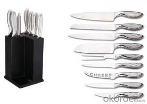 Art no. BLB6 Stainless steel knife set for kitchen