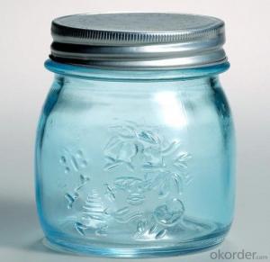 2015 New model color glass mason jar,china