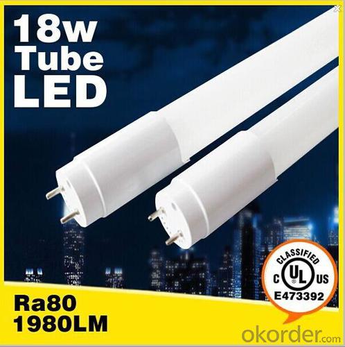 UL Certified 2835 SMD 1.2m T8 18W LED TUBE with 3 years warranty System 1