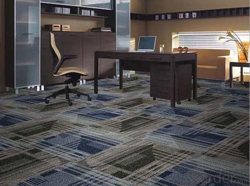 Thick Jacquard Office Nylon Carpet Tiles, Nylon Carpet Commercial System 1