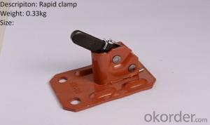 Quick clamp casted for forwork system