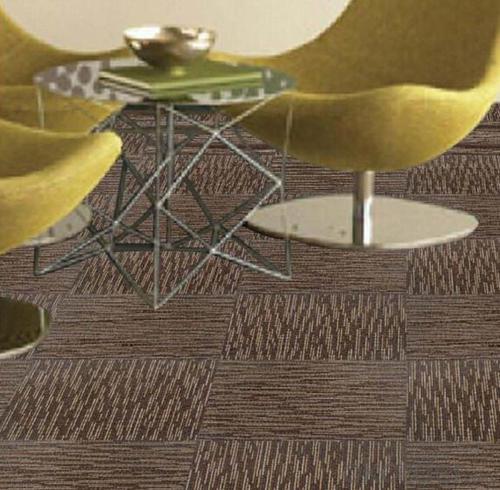 Commercial Nylon Office Carpet Tiles PVC backing fire retardant carpet tiles System 1