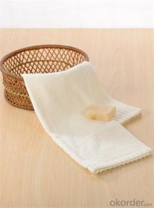 Microfiber towel for household cleaning in white color