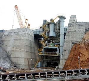 Self-Crusher Station used for super heavy-duty open-pit metal mines