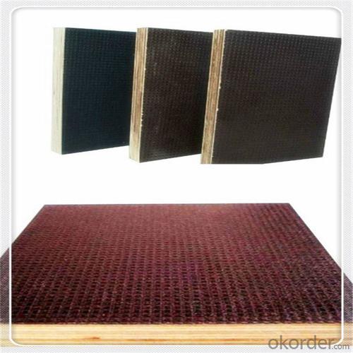 ANTI-SLIP PLYWOOD WITH HARDWOOD CORE BLACK AND BROWN FILM System 1