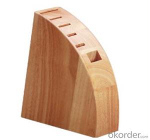 knife seat,F-KB038 Rubber wood knife seat，your best choice