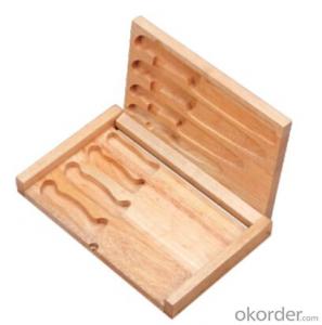 F-KB003 rubber wood knife box,your best choice System 1